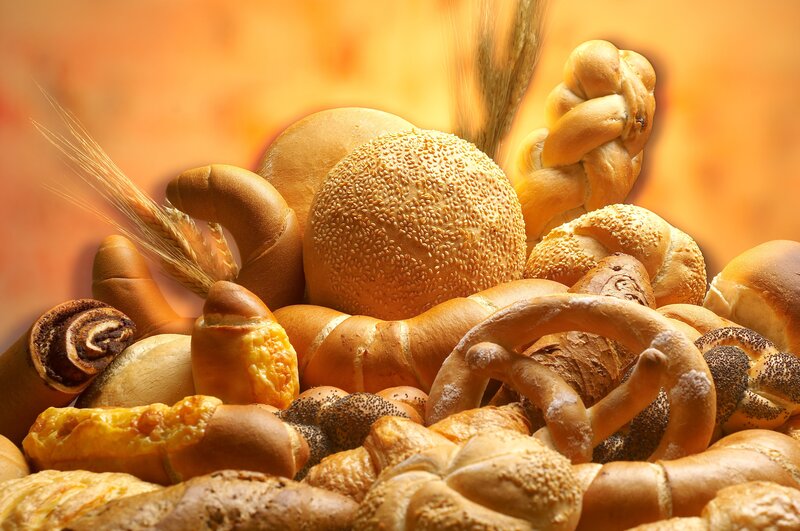 Assorted Breads and Pastries — Golden, Warm