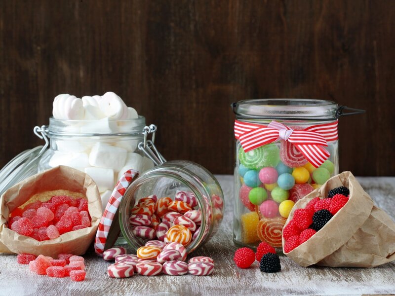 Assorted Candies and Sweets — Brown