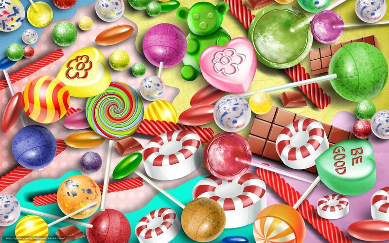 Assorted Candies and Sweets — Yellow