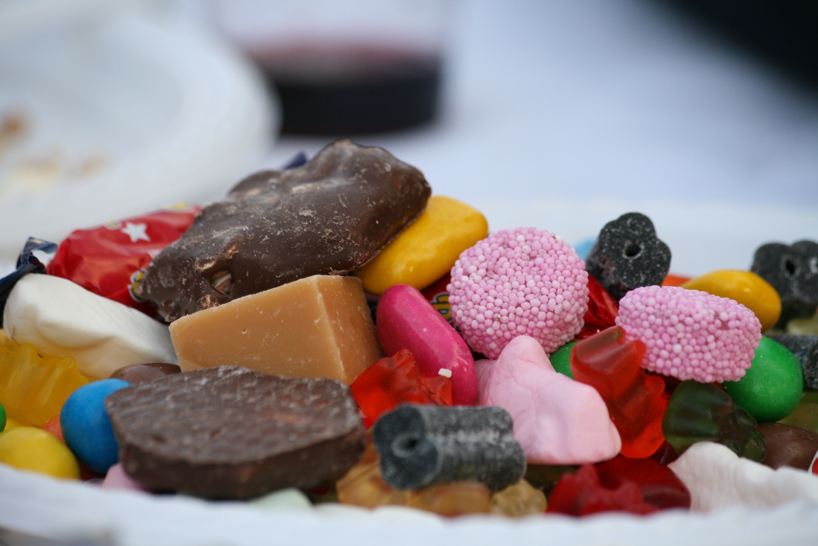 assorted candies in a bowl