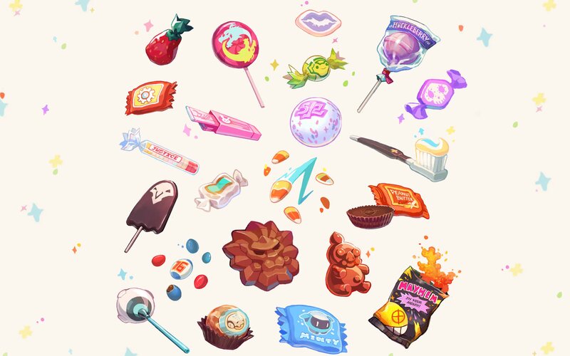 Assorted Candy Collection — Pink