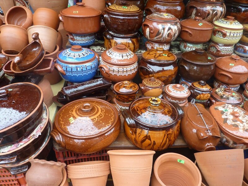 Assorted ceramic pots for sale