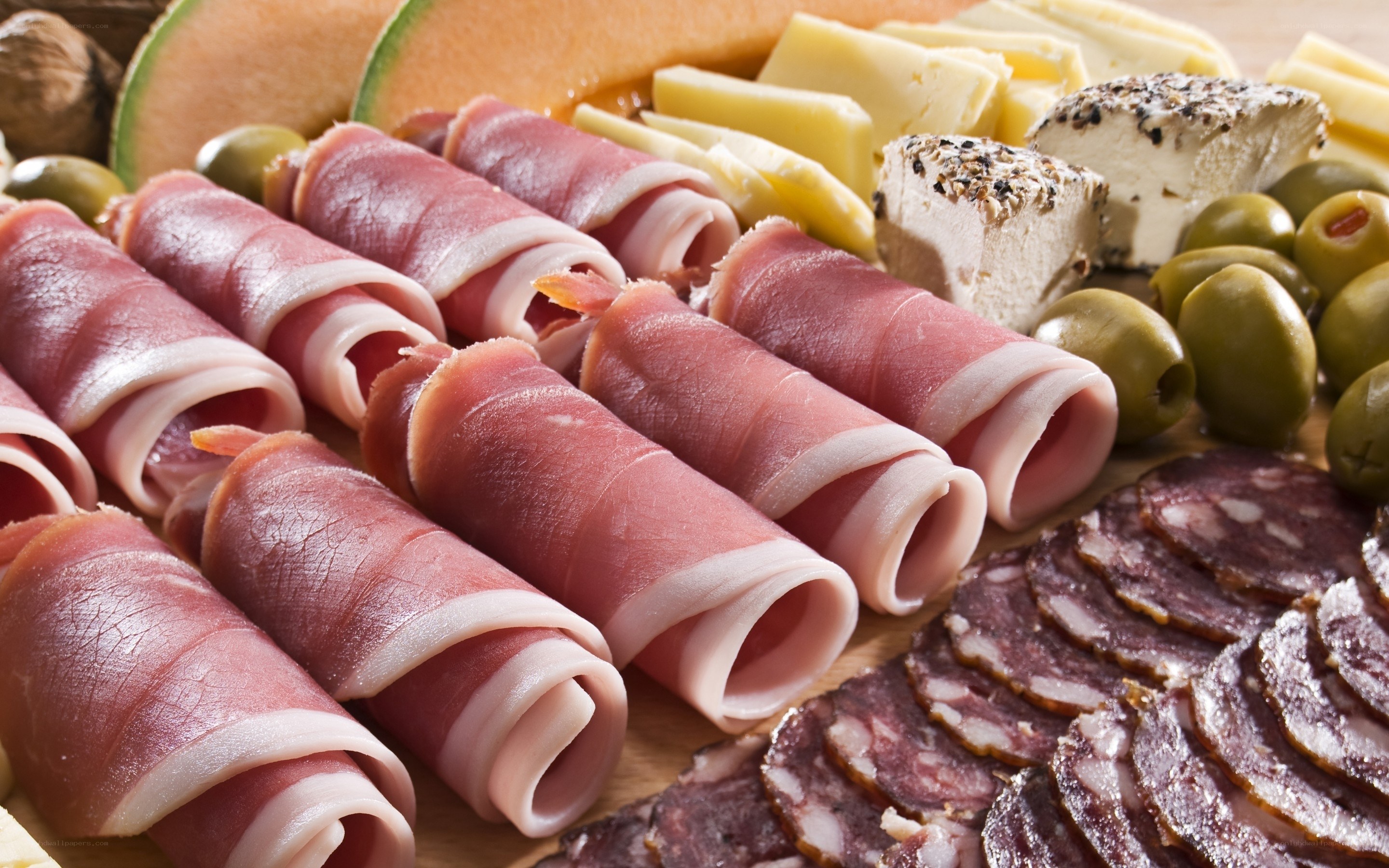 assorted charcuterie platter