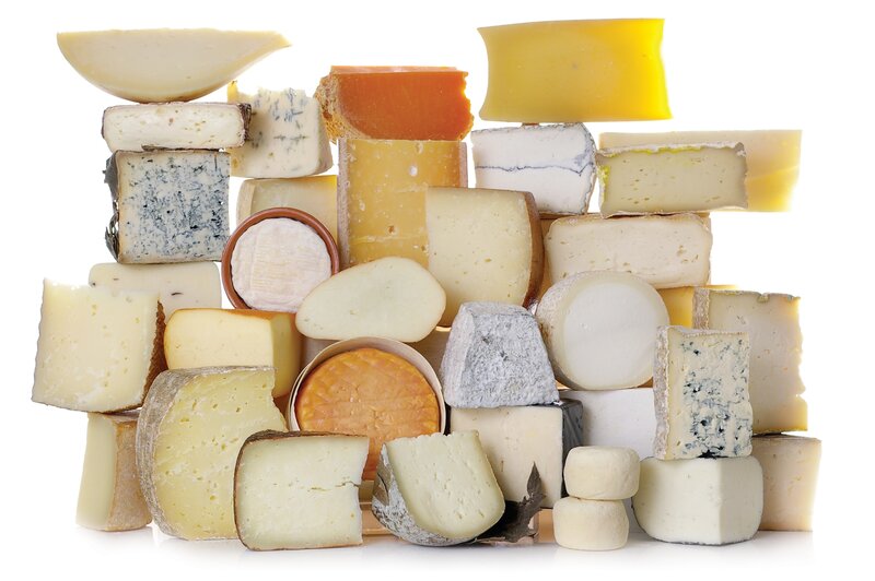 Assorted cheese collection