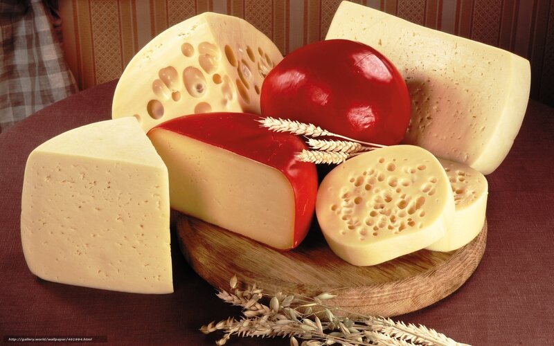 Assorted Cheese on Board — Yellow, Calm