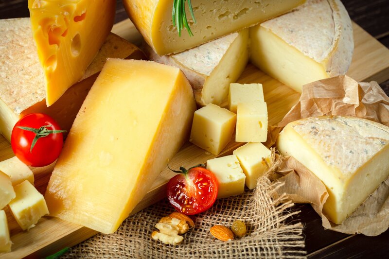 Assorted Cheese Platter — Yellow