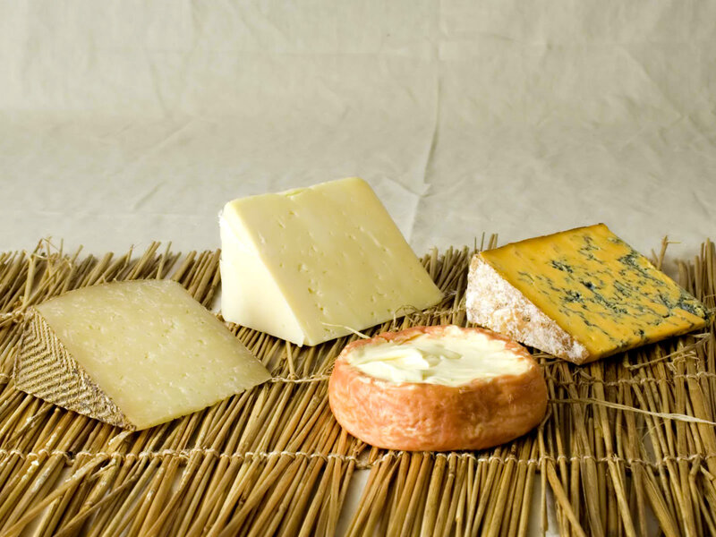 Assorted cheese selection