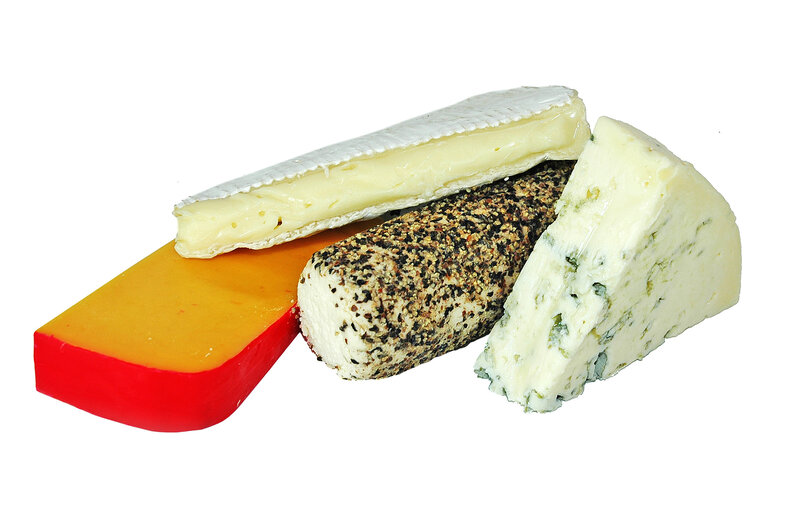 assorted cheese varieties
