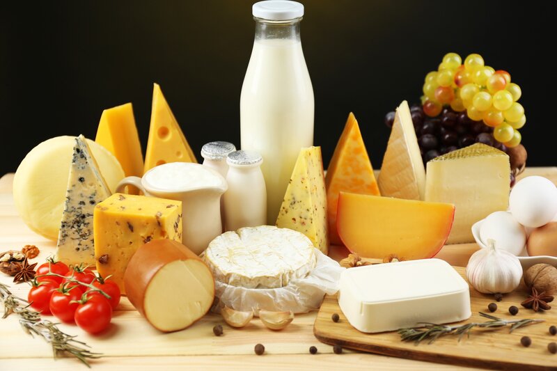 Assorted Cheeses and Dairy