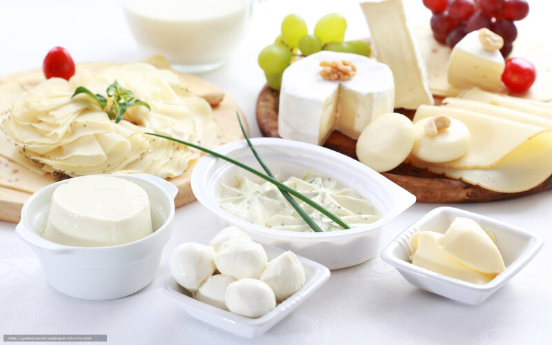 Assorted Cheeses and Fruits