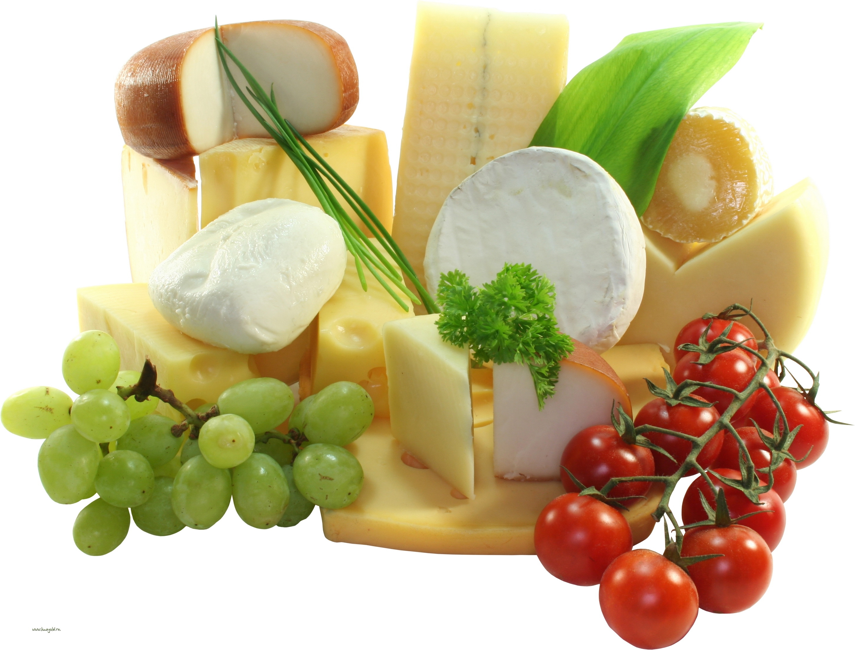 assorted cheeses with fruits