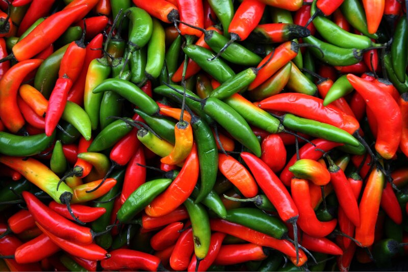 Assorted chili peppers
