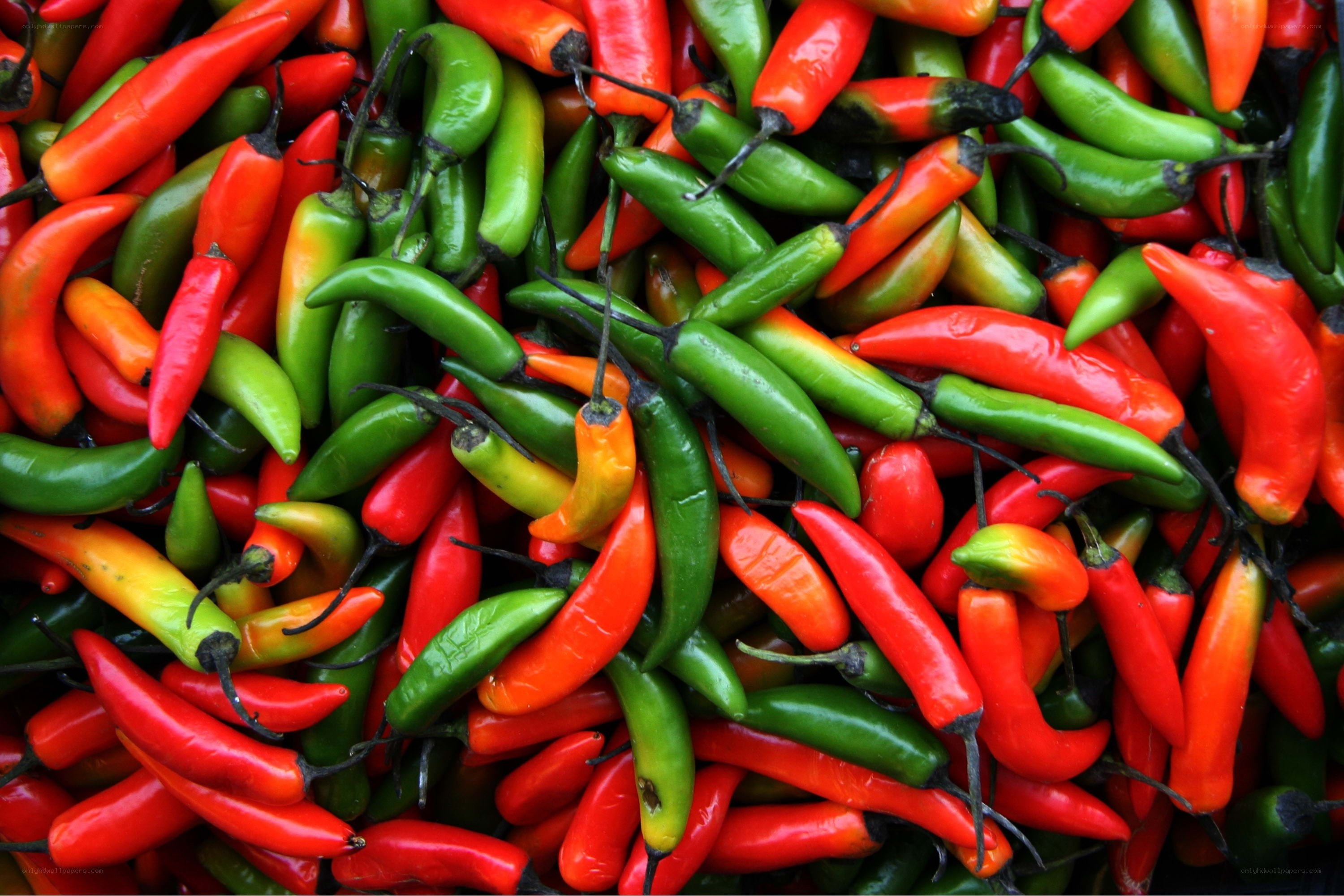 Assorted chili peppers