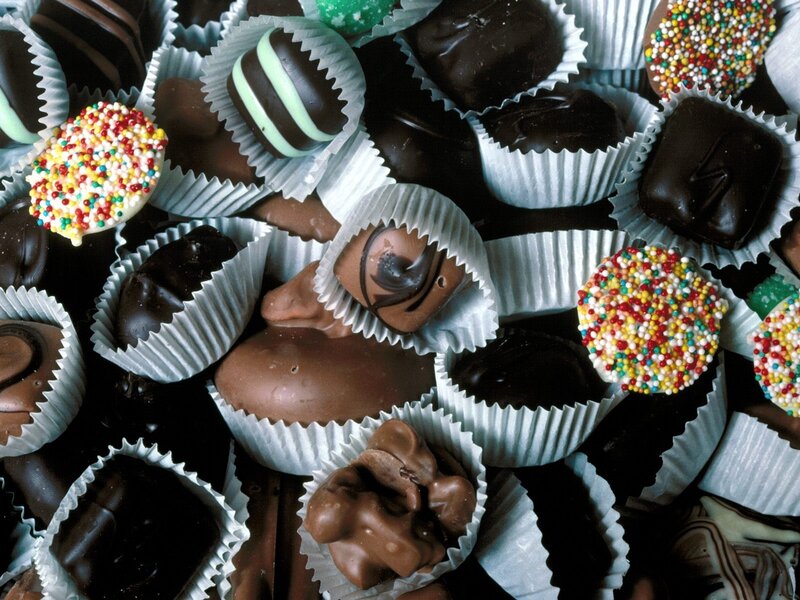 assorted chocolate candies