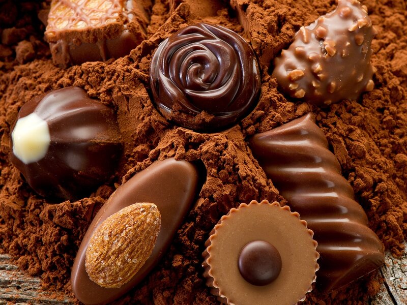 Assorted chocolate candies