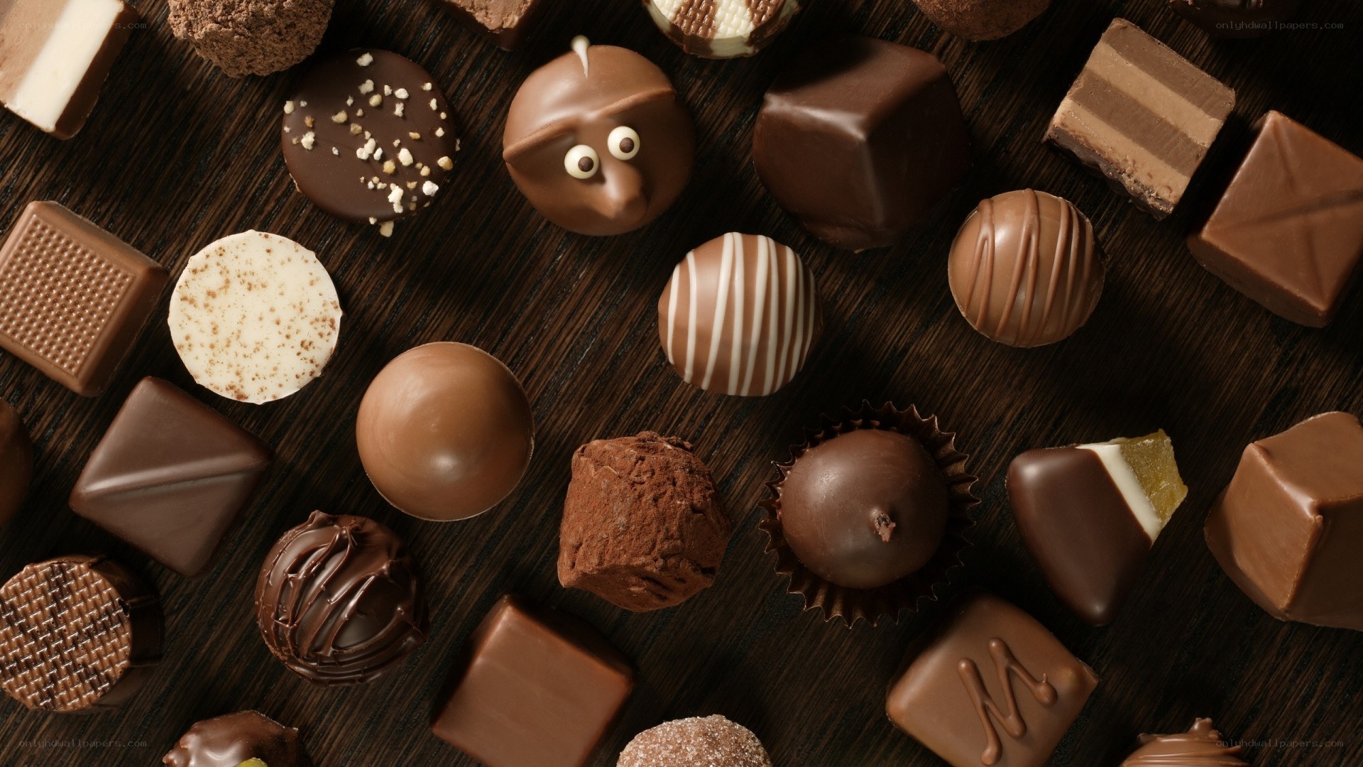 Assorted chocolate candies