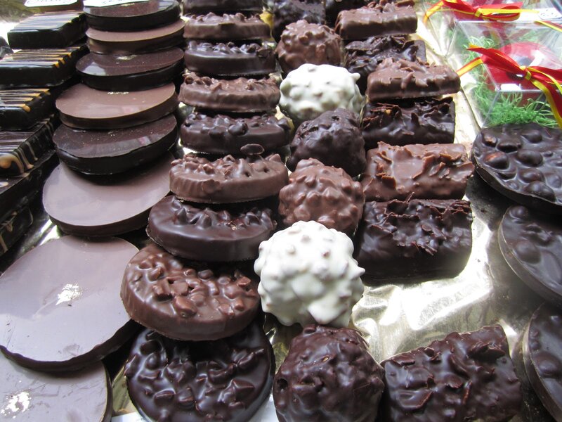 Assorted Chocolate Candies — Brown, Appetizing, Photograph, Candy, Foil