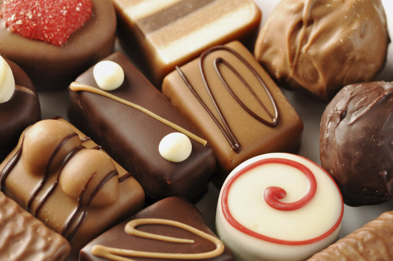 Assorted Chocolate Candies — Brown, Appetizing, Photograph, Candy, Sugar