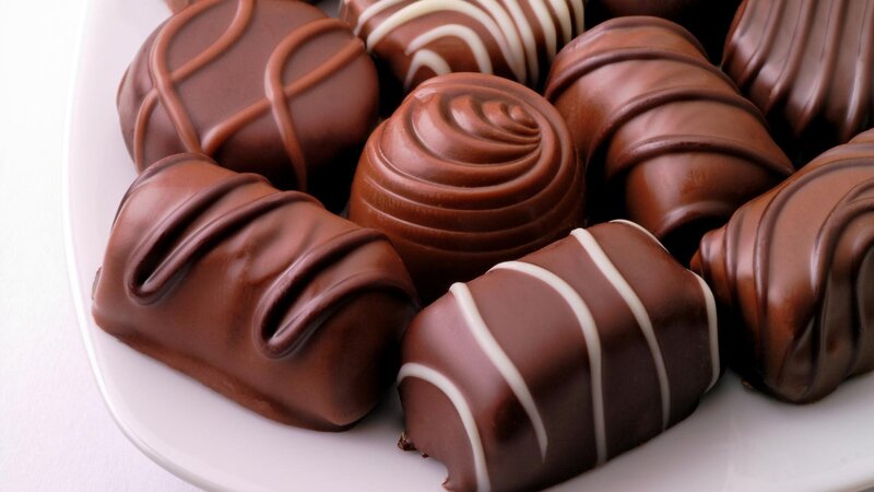 Assorted Chocolate Candies — Brown, Appetizing, Photograph, Plate