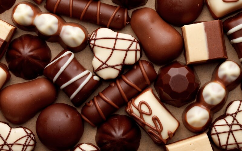 Assorted Chocolate Candies — Brown, Indulgent, Photograph, Candy, Confectionery