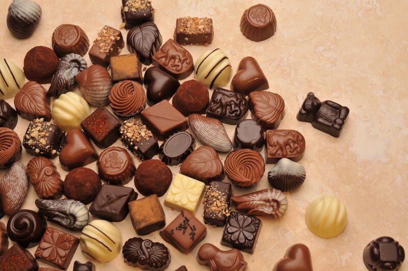 Assorted Chocolate Candies — Brown, Indulgent, Photograph, Confections