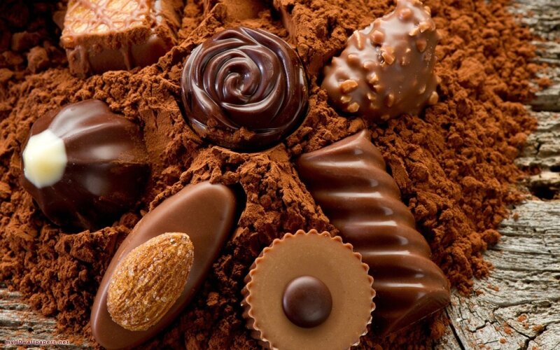 Assorted Chocolate Candies — Brown, Indulgent