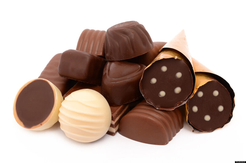 Assorted Chocolate Candies — Brown, Neutral, Photograph, Candy