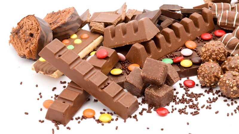 Assorted Chocolate Candies — Brown, Neutral, Photograph