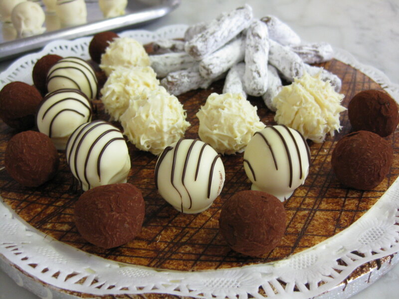 assorted chocolate truffles
