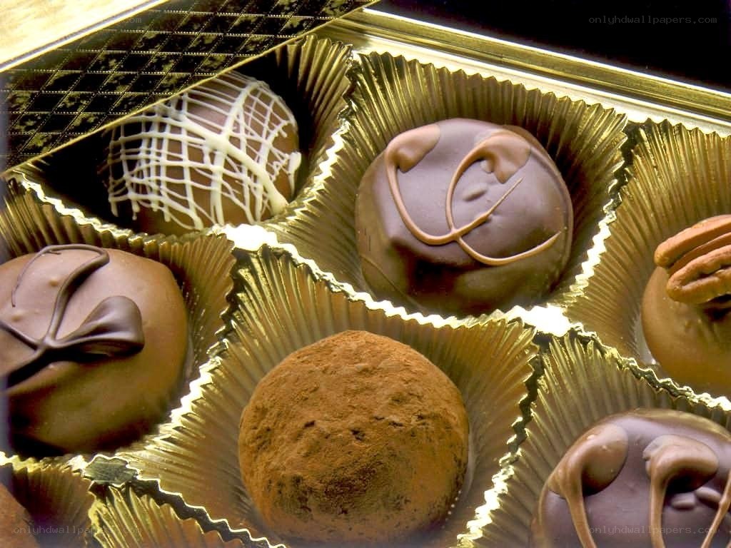 Assorted chocolate truffles