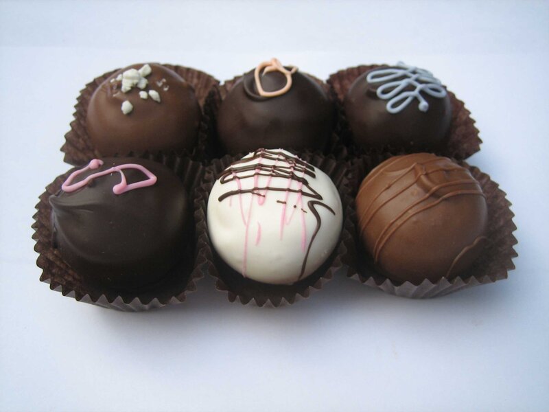 assorted chocolate truffles