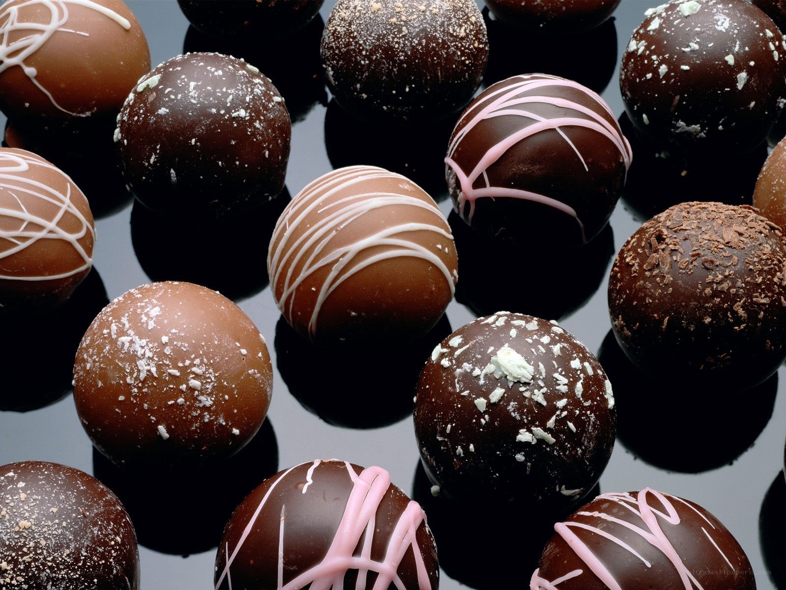 Assorted chocolate truffles