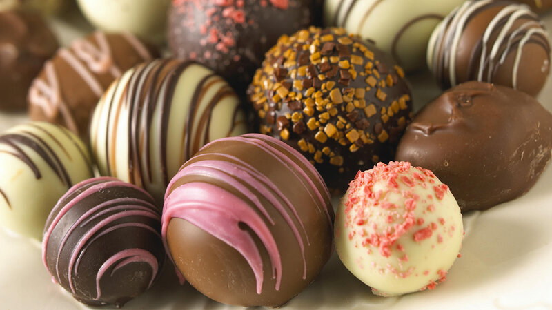Assorted Chocolate Truffles — Brown, Indulgent, Photograph, Sprinkles