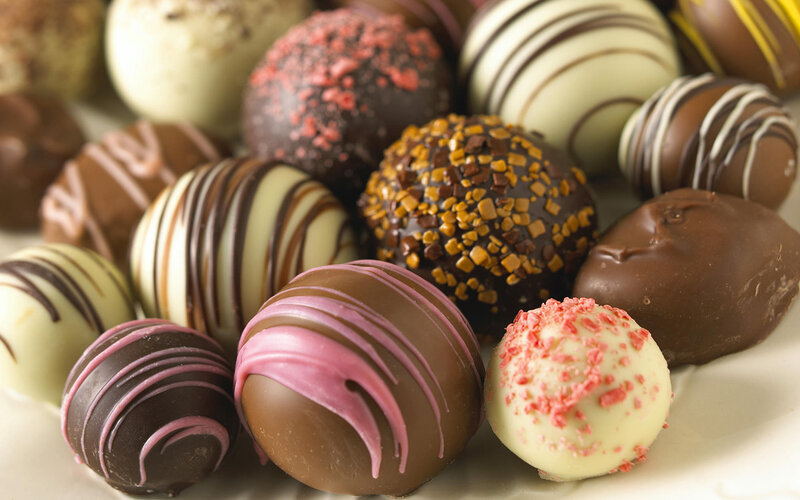 Assorted Chocolate Truffles — Brown, Indulgent
