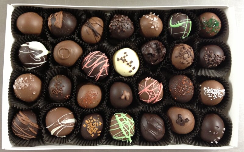 Assorted Chocolate Truffles — Brown, Neutral