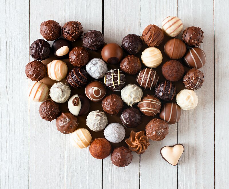 Assorted Chocolate Truffles — Brown, Sweet, Photograph