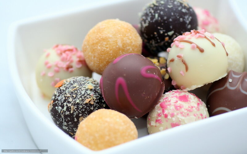 Assorted Chocolate Truffles — White, Indulgent