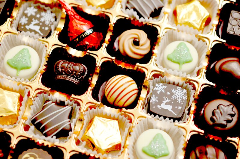 Assorted Chocolates in Box — Gold