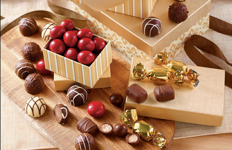 Assorted Chocolates on Board