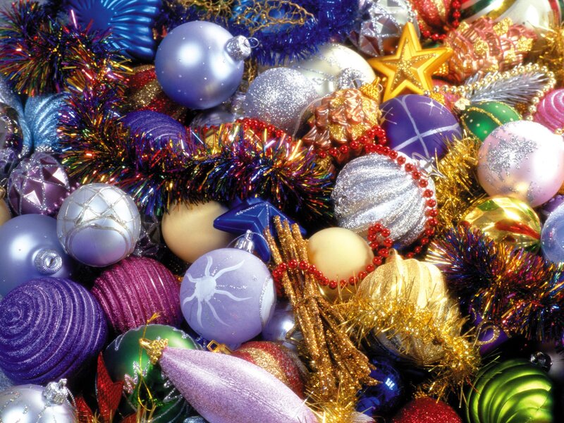 assorted christmas ornaments