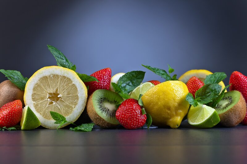 Assorted Citrus Fruits and Berries