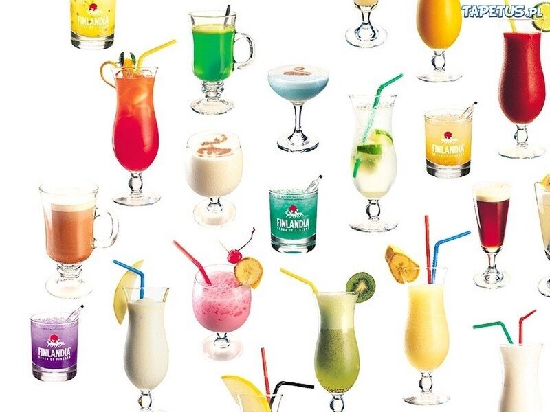 Assorted cocktails and drinks