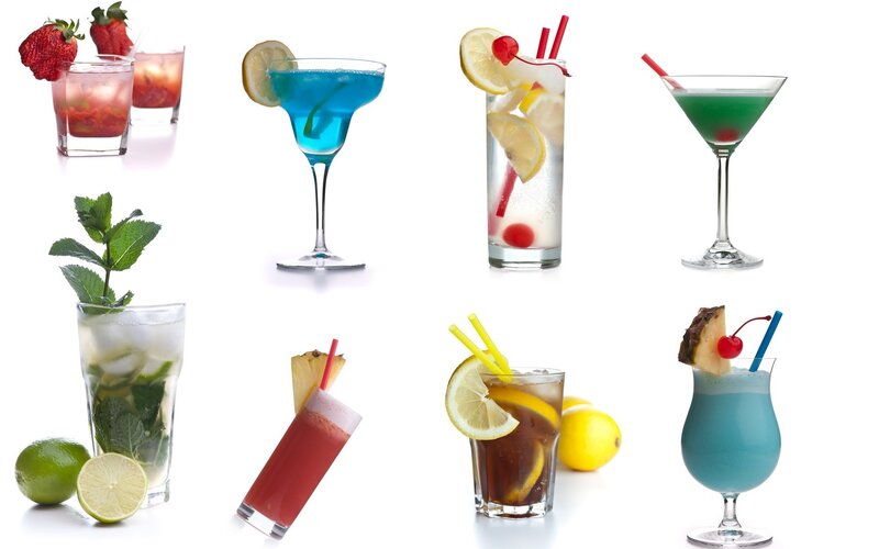 Assorted Cocktails — Blue