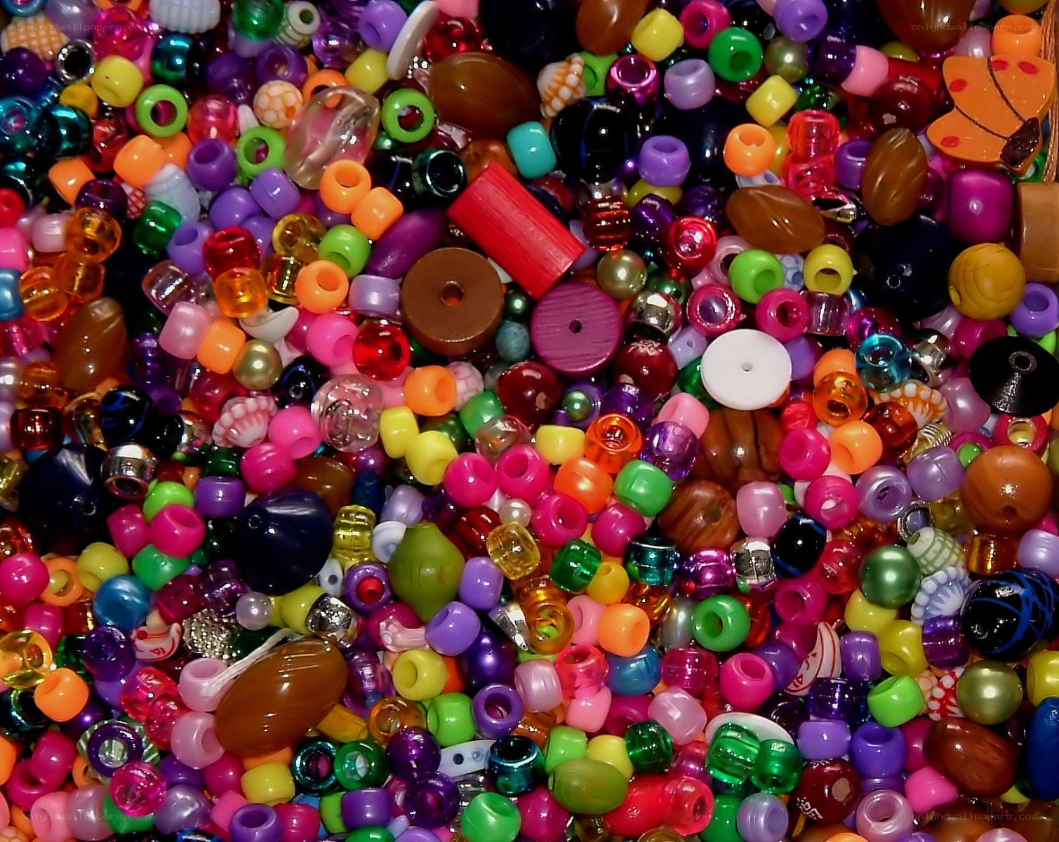 assorted colorful beads