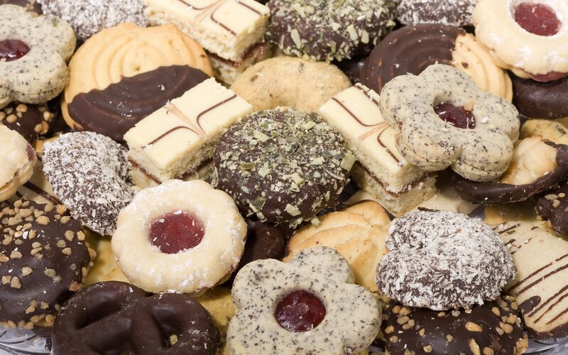 Assorted Cookies and Pastries — Brown, Appetizing, Photograph