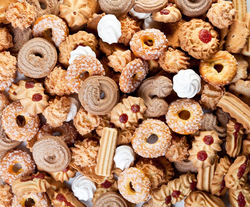 Assorted Cookies and Pastries — Brown, Appetizing