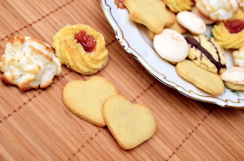 Assorted Cookies on Mat