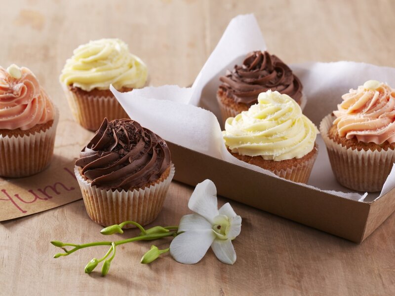 Assorted Cupcakes — Brown, Calm