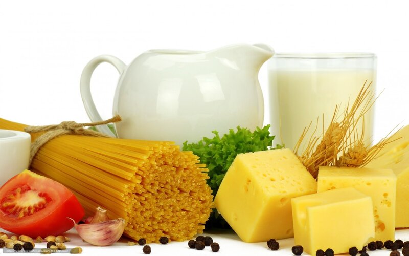 Assorted Dairy and Pasta