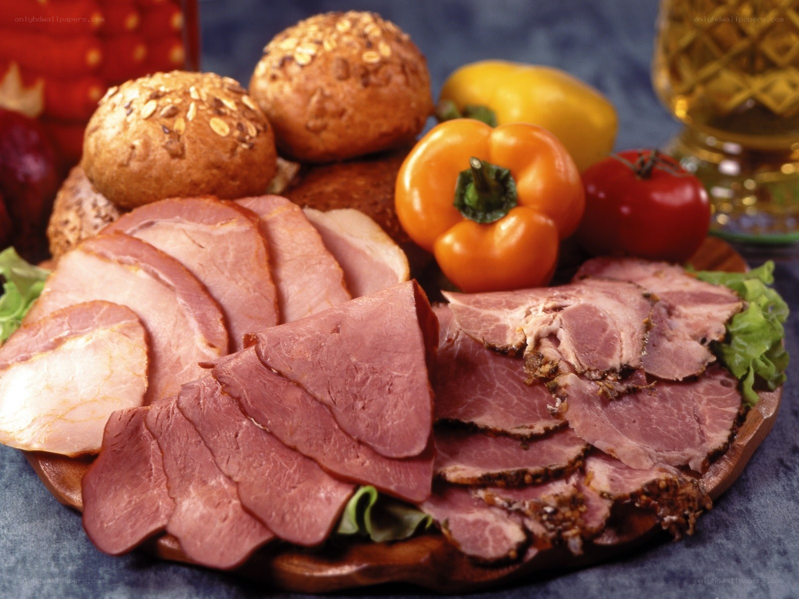 assorted deli meats and bread